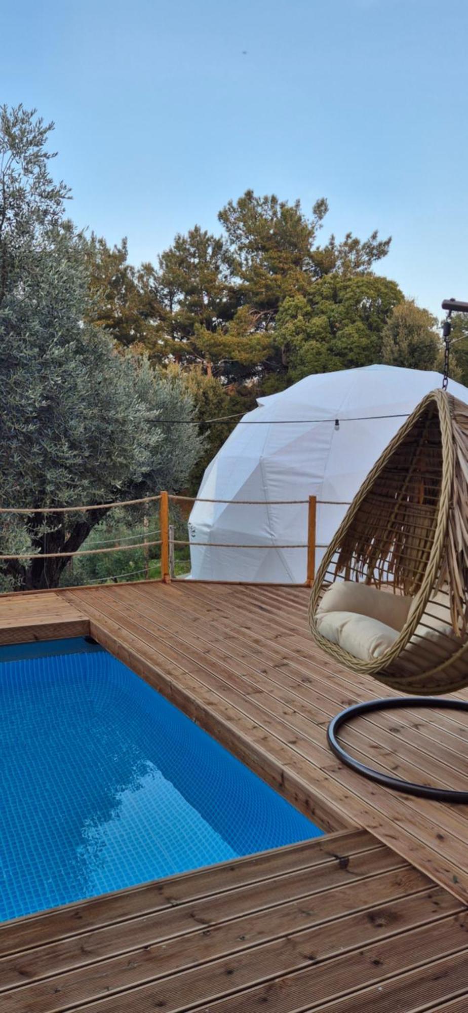 Luxury Dome Tents Ikaria Ap'Esso2 Raches  Екстер'єр фото